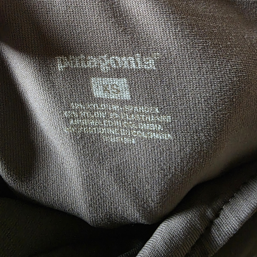 Patagonia Tiered Ruffle Hooded Long Sleeve Top Size XS EUC Olive Green - Picture 3 of 6